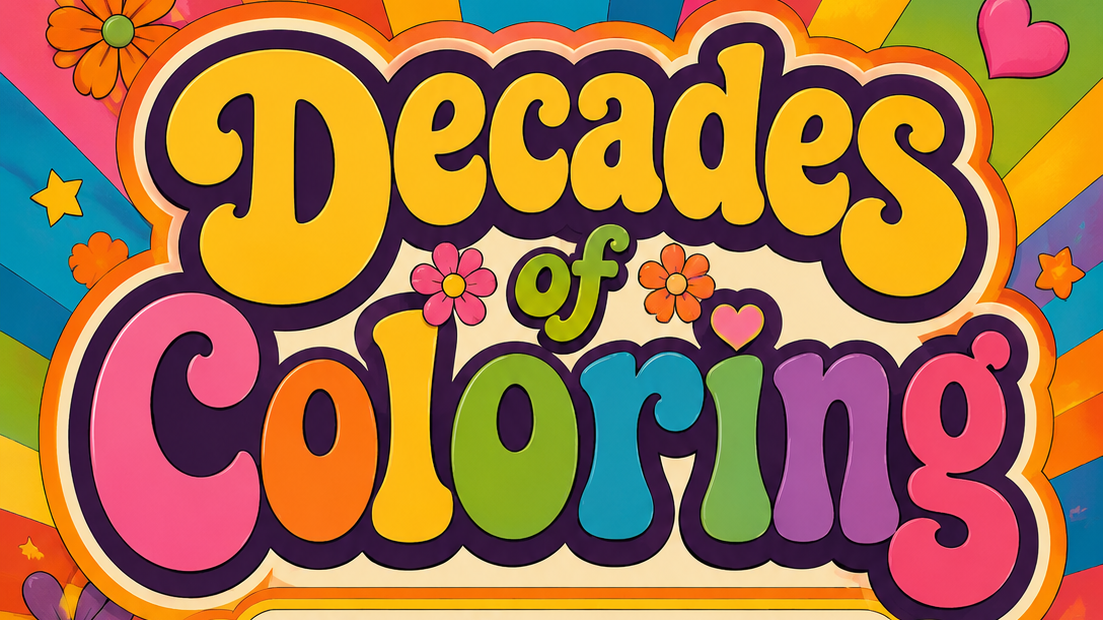 1970s Nostalgic Adult Coloring Book